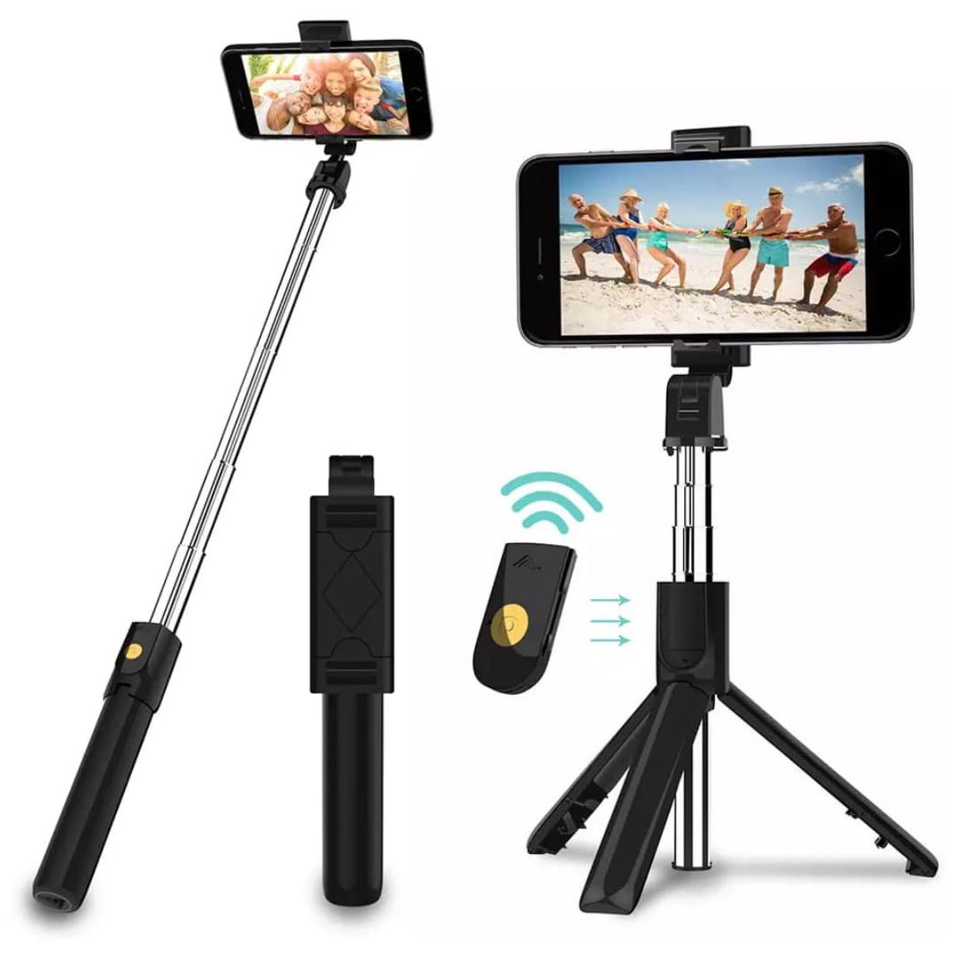 Selfie Stick K07 Trépied intégré BT 4.0 Perche à selfie sans fil Mini trépied portable extensible pour téléphone intelligent