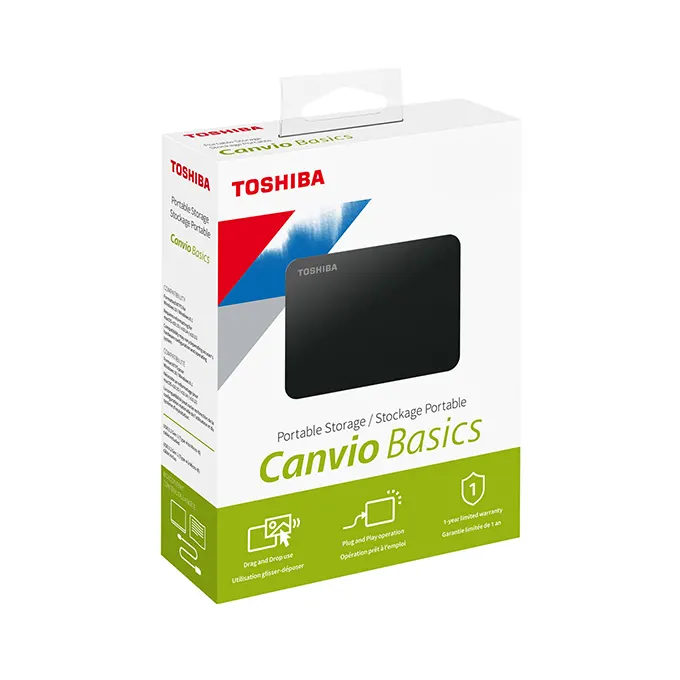Toshiba Canvio Basics 500Go - Disque Dur Externe Portable